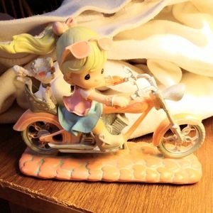 Precious moments figurine rare breast cancer sharing a ride of hope collection